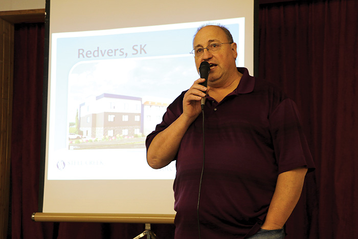 Brad Bulbuck, Mayor of Redvers, was happy to see the communitys interest for building a new hotel in town and working with local developers in the nearby future.  <br />
